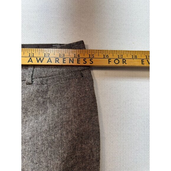 Dalia Collection Women's Wool Dress Pants Flat Front Sz 2 Light Brown - Picture 7 of 10